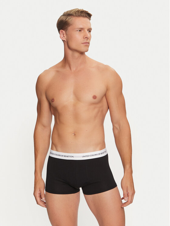 United Colors Of Benetton United Colors Of Benetton 3er-Set Boxershorts 3OP82X00Y Schwarz