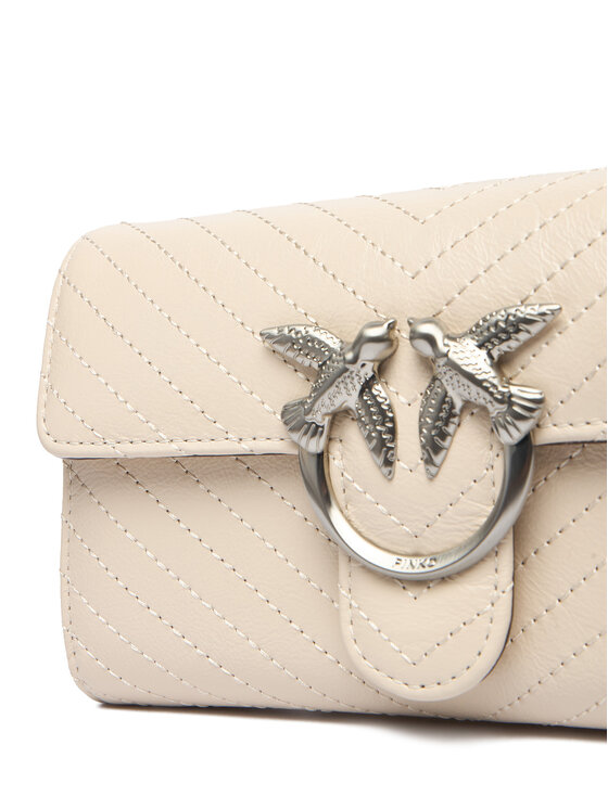 PINKO PINKO Soma Love One Wallet Light AI 25-26 PLTT 105344 A2JC Krēmkrāsas