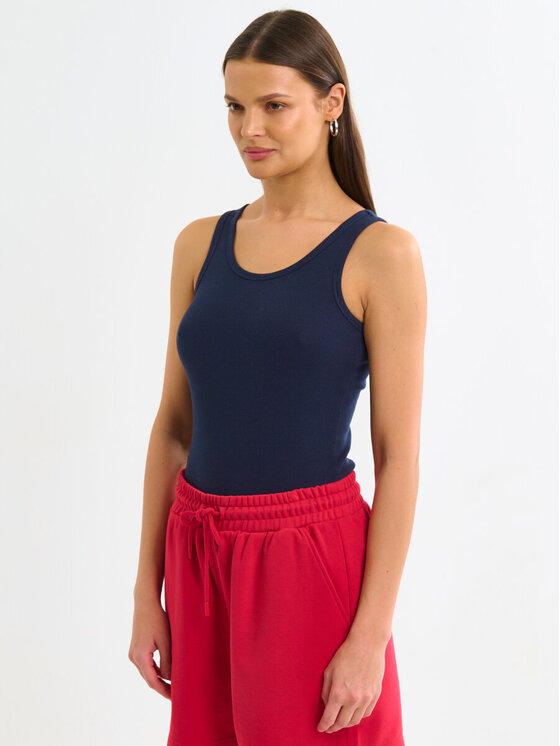 BIG STAR BIG STAR Top AURELA_403_150 Granatowy Basic Fit