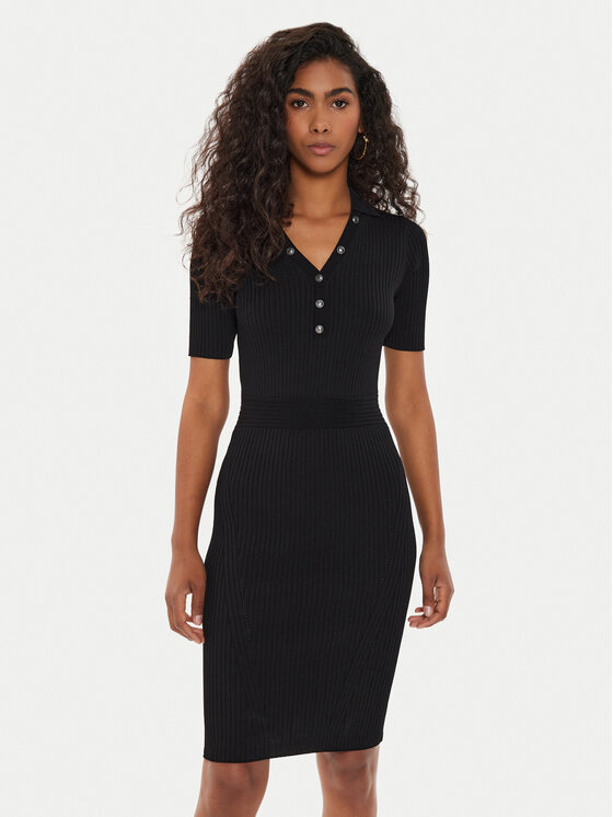 Guess Kleid für den Alltag W4YK16 Z37K0 Schwarz Slim Fit | Modivo.de