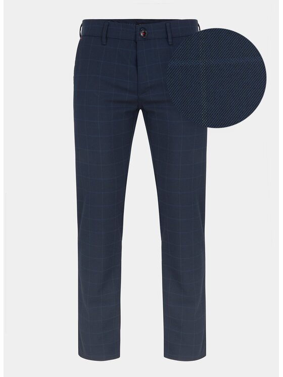 Pako Lorente Pako Lorente Spodnie materiałowe P000B-WX-213 Granatowy Slim Fit