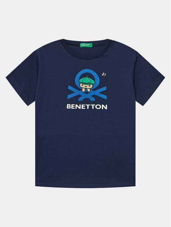 United Colors Of Benetton United Colors Of Benetton T-shirt 3I1XG10CY Tamnoplava Regular Fit