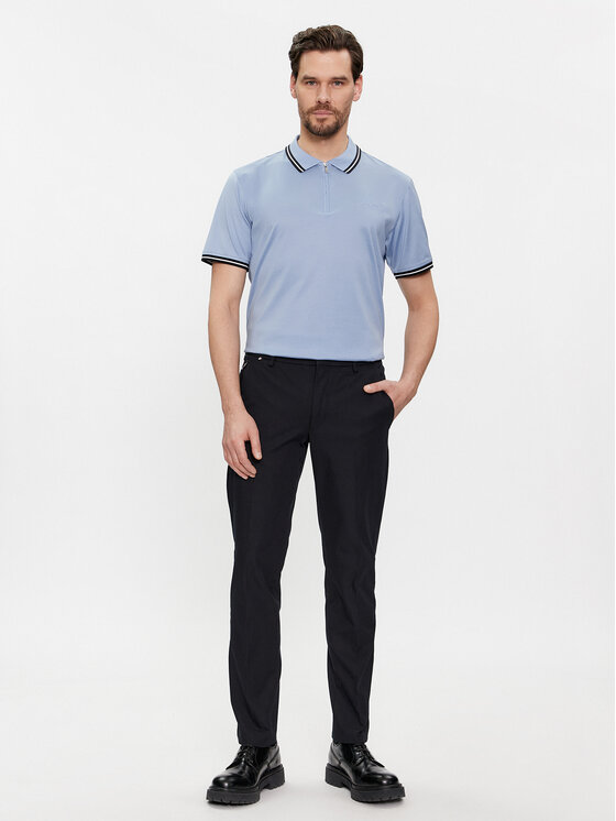 KARL LAGERFELD KARL LAGERFELD Polo 745080 541200 Niebieski Regular Fit