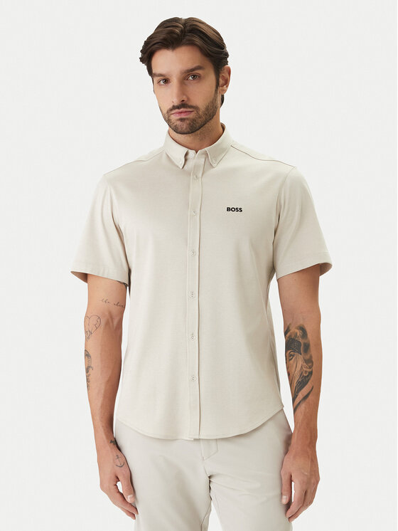 BOSS Cămașă ST Motion 50555951 Bej Regular Fit