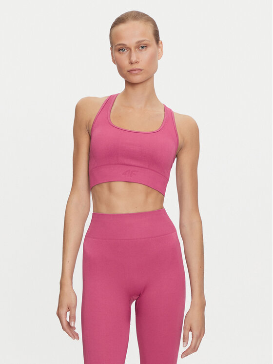 Sport melltartó 4F, Méret: M/L, Rózsaszín, 4FWAW24USBAF141