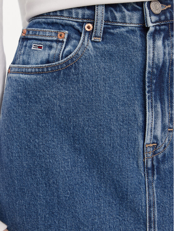 Tommy Jeans Tommy Jeans Džinsinis sijonas Claire DW0DW17673 Tamsiai mėlyna Regular Fit