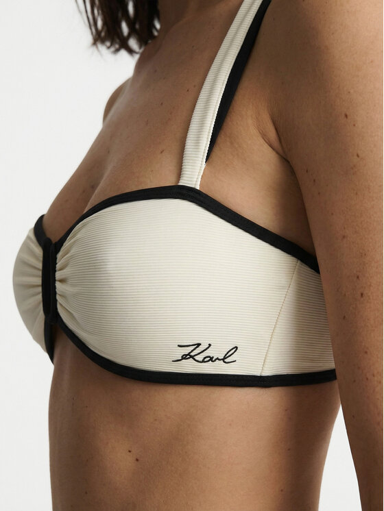 KARL LAGERFELD KARL LAGERFELD Горнище на бански B2W46022 Светлобежов