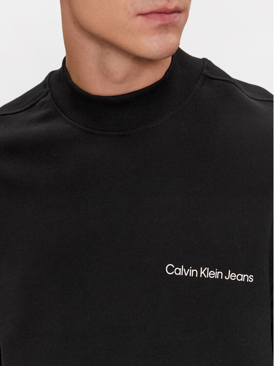 Calvin Klein Jeans Calvin Klein Jeans Μπλούζα Institutional J30J324621 Μαύρο Regular Fit
