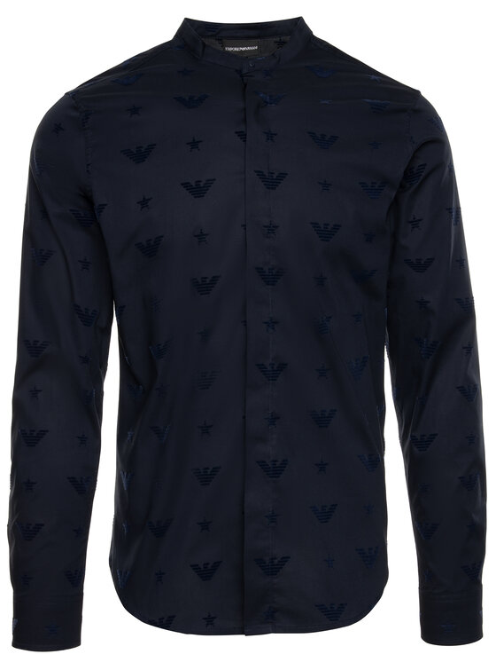 Emporio Armani Emporio Armani Särk 6G1CB2 1NUXZ 0939 Tumesinine Slim Fit