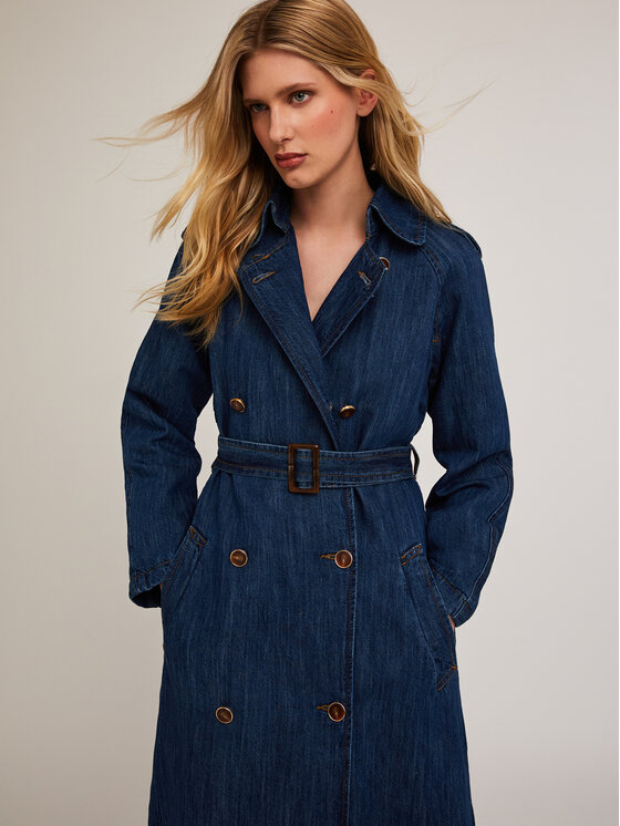 Motivi Motivi Cappotto 0409Q000570N024 Blu Regular Fit
