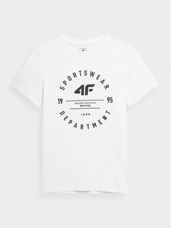 4F 4F Тишърт 4FJSS23TTSHM294 Бял Regular Fit