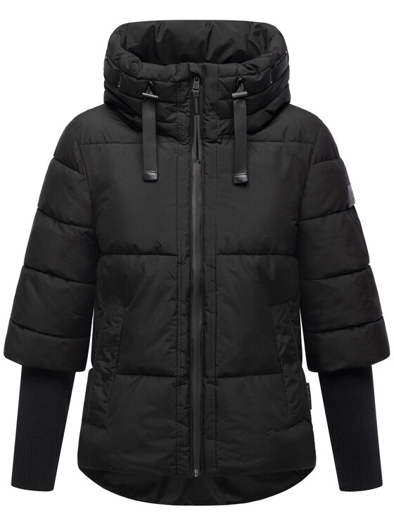 Navahoo Navahoo Kurtka zimowa Lotusherz Czarny Regular Fit