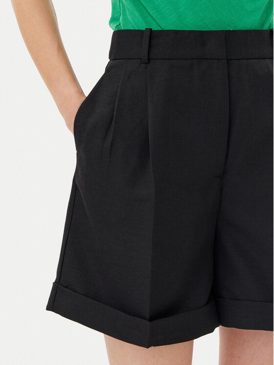 Tommy Hilfiger Tommy Hilfiger Pantaloncini di tessuto WW0WW44767 Nero Regular Fit