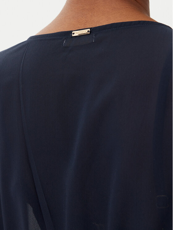 Selmark Selmark Kimono BN297 Granatowy Relaxed Fit