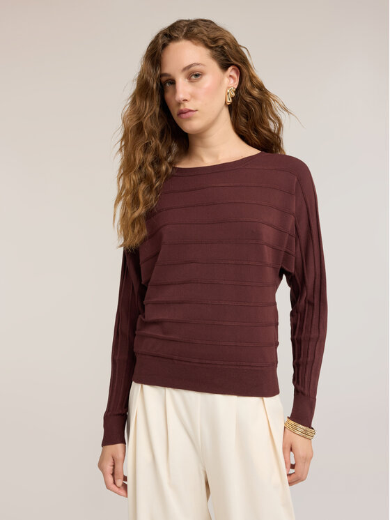 Motivi Motivi Sweter M274W003990N022 Brązowy Regular Fit