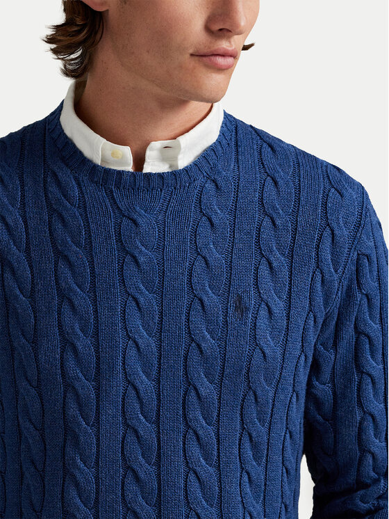Polo Ralph Lauren Polo Ralph Lauren Sveter 710775885532 Tmavomodrá Regular Fit