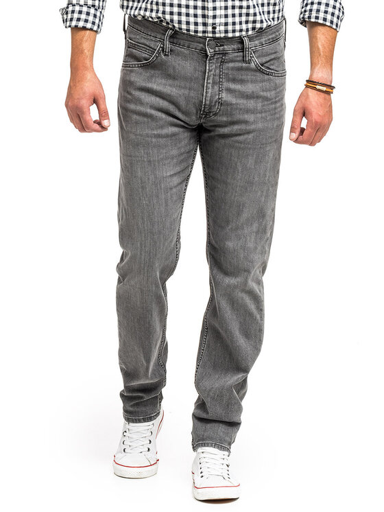 Lee Lee Jeansy DAREN ZIP FLY Szary Straight Fit