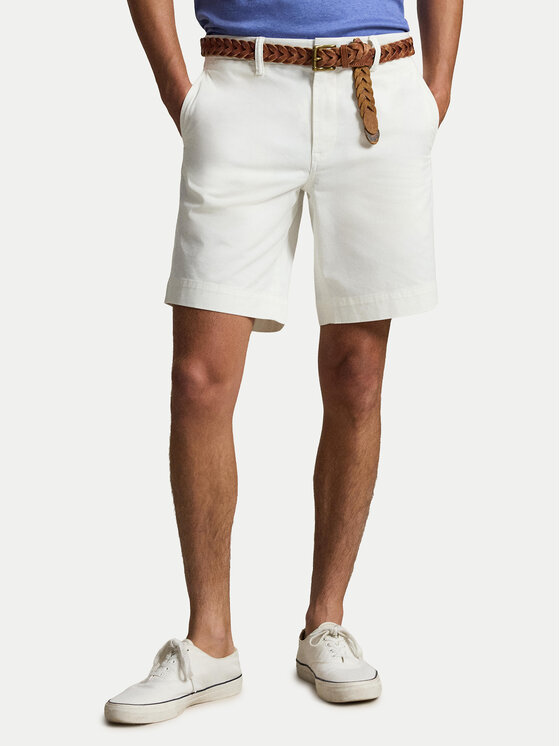 Polo Ralph Lauren Pantalon scurți din material 710799213022 Alb Regular Fit