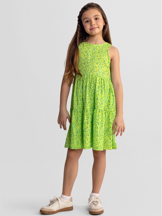 minoti minoti Sukienka codzienna 30DRESS158 Zielony Regular Fit