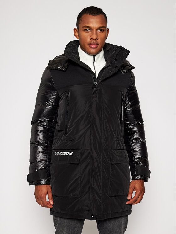 KARL LAGERFELD Parka Hooded 505013 502501 Schwarz Regular Fit Modivo.at