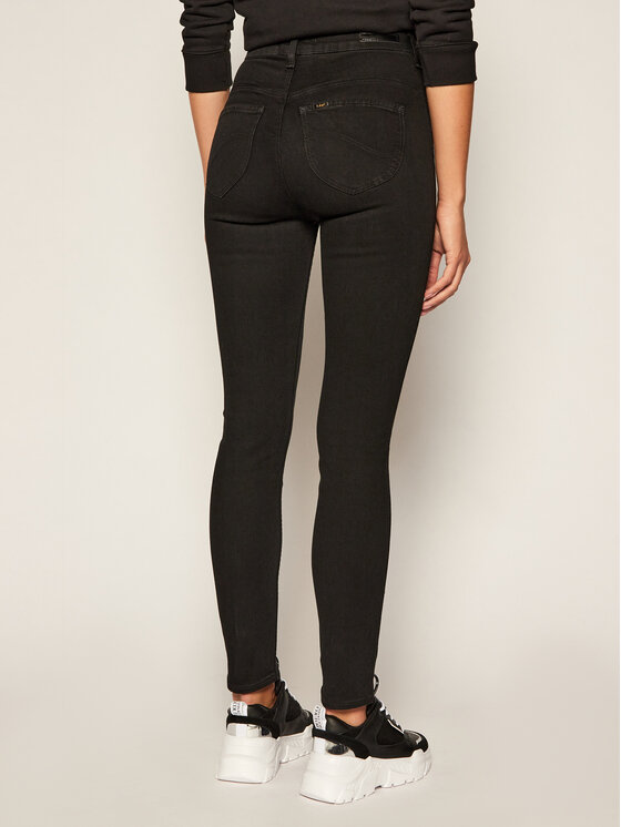 Lee Lee Джинси Scarlett L30LSY47 112106513 Чорний Slim Fit