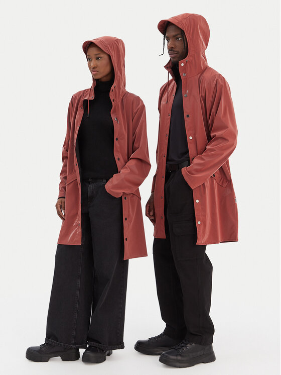 Rains Rains Neperšlampanti striukė Unisex 12020 Oranžinė Regular Fit