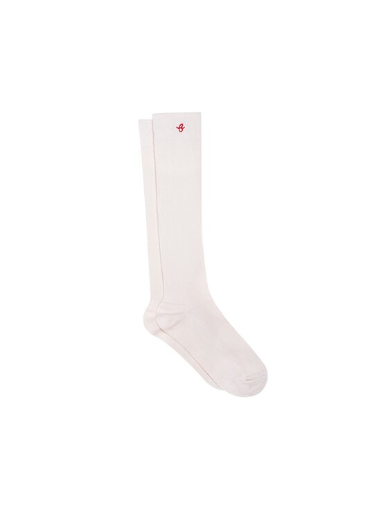 B SIDES B SIDES Podkolanówki MERINO UNISEX Biały