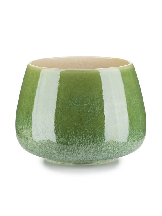 MIAhome MIAhome Kwietnik Osłonka ceramiczna zielona Zielony