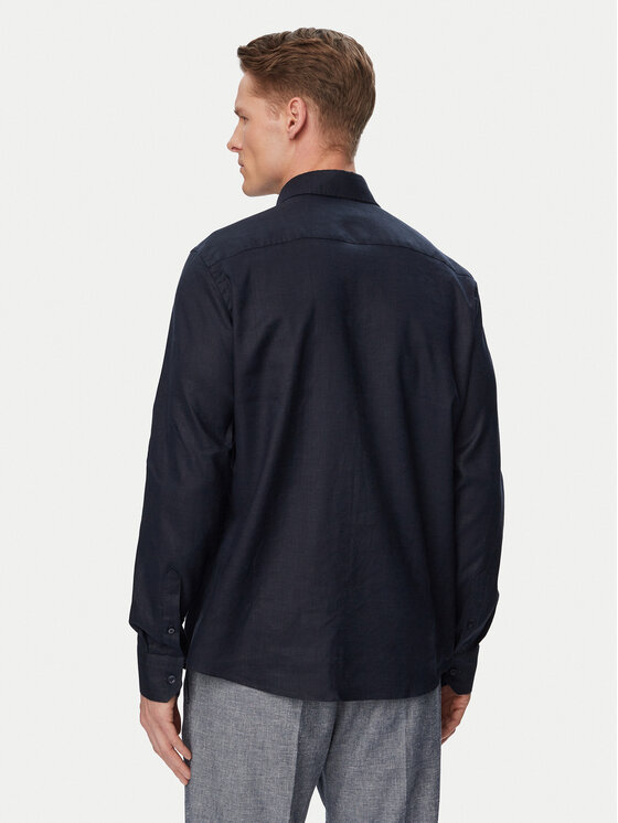 KARL LAGERFELD KARL LAGERFELD Koszula 605084 562791 Granatowy Regular Fit