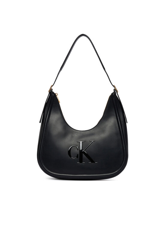 Calvin Klein Calvin Klein Ročna torba Bold Ck Crescent Bag LV04F3427G Črna