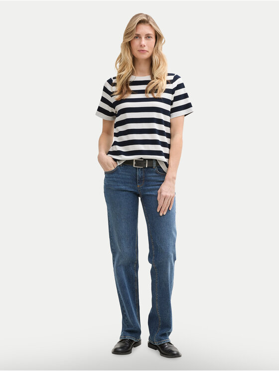 Tom Tailor Tom Tailor Blúz 1045964 Sötétkék Regular Fit