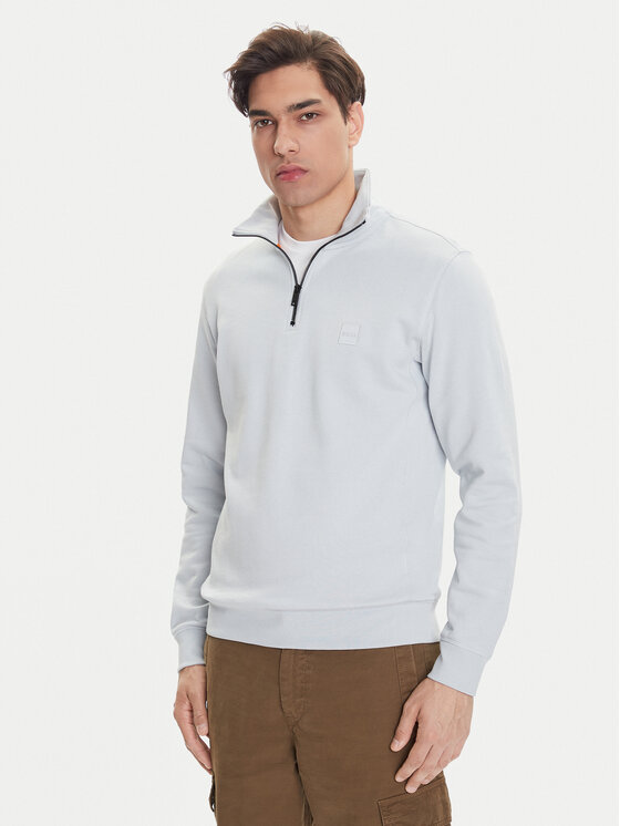BOSS BOSS Mikina Zetrust 50468926 Šedá Regular Fit