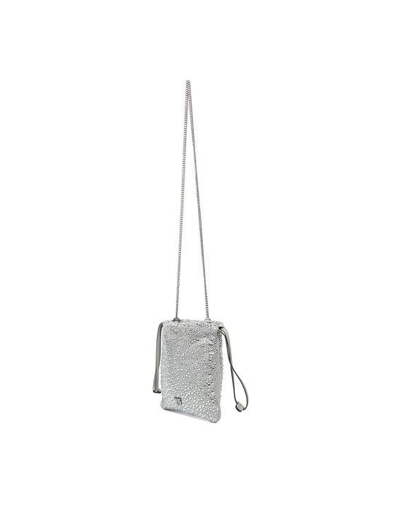 PINKO PINKO Handtasche Slouchy Coulisse Baby AI 25-26 PCPL 105409 A2WF Silberfarben