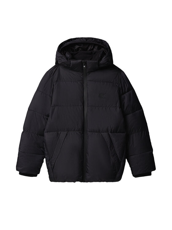 Calvin Klein Calvin Klein Žieminė striukė LVCKTJM16B Juoda Regular Fit