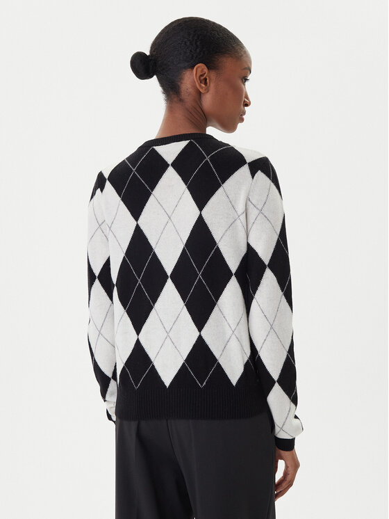 ICONA ICONA Kardigāns RI5KT007 Melns Regular Fit