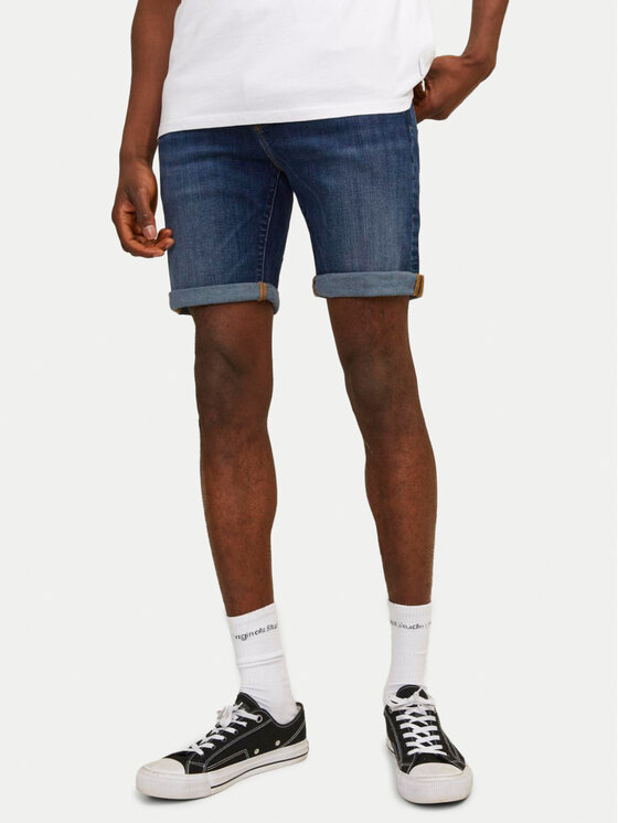 Jack&Jones Džínsové šortky Jjirick 12250489 Modrá Regular Fit