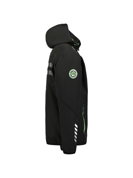 Geographical Norway Geographical Norway Kurtka softshell WY8026H/GN-NOIR / VERT Czarny Regular Fit