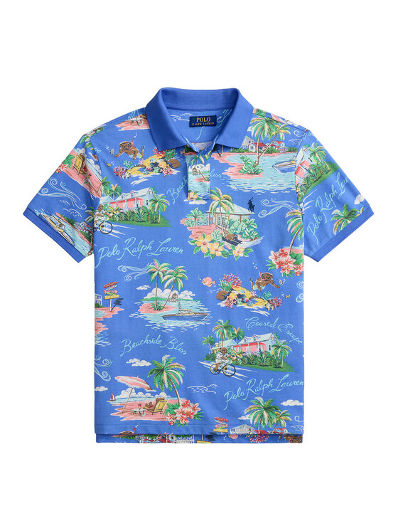 Polo Ralph Lauren Polo Ralph Lauren Polokošile 710B14509001 Modrá Slim Fit