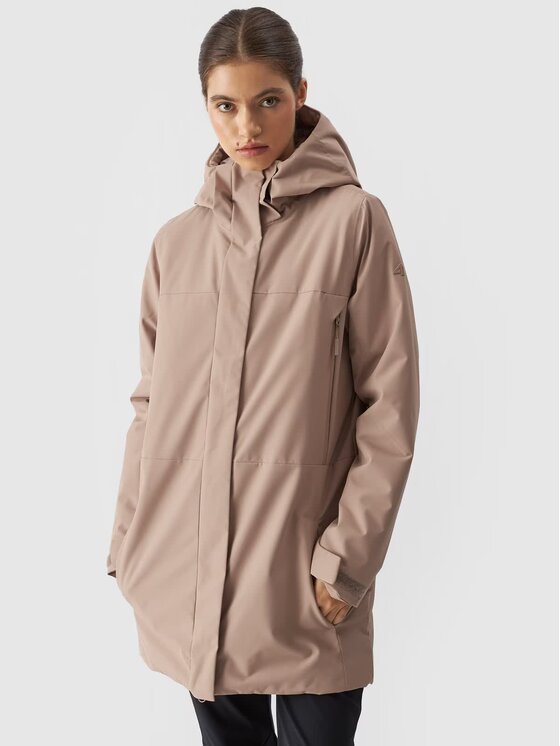 4F 4F Parka 4FWAW24TTJAF560-82S Czarny Regular Fit