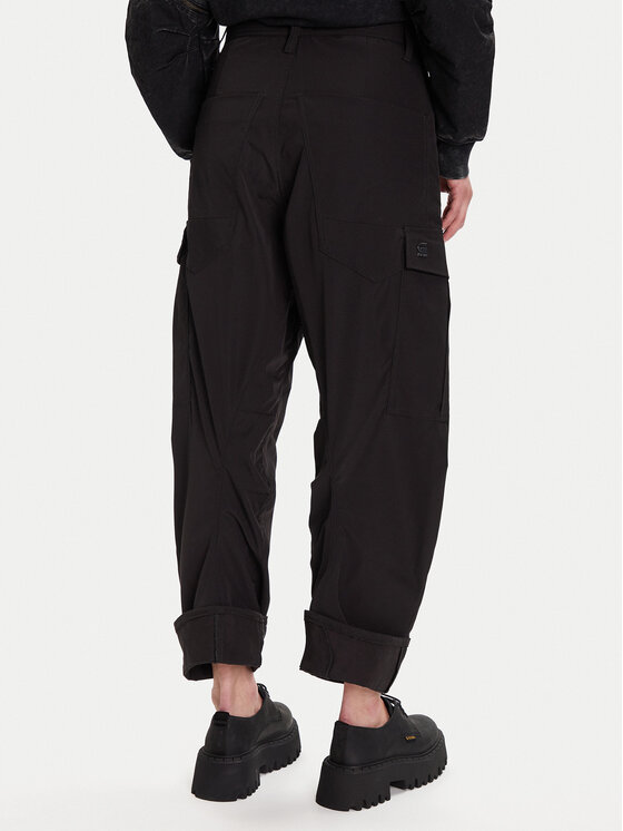 G-Star Raw G-Star Raw Hlače Cargo 3D D27022-D909 Crna Boyfriend Fit