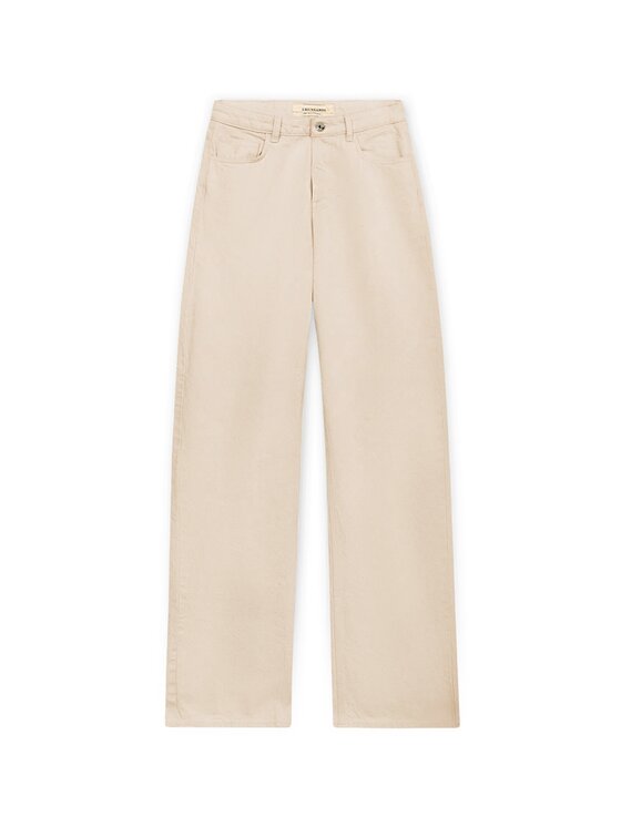 Trussardi Trussardi Jeansy P4409500356N0DE Kremowy Over Fit