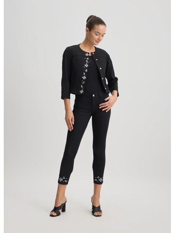 Liu Jo Liu Jo Spodnie materiałowe WA5457T4033M9640 Czarny Slim Fit