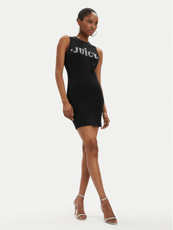 Juicy Couture Juicy Couture Kasdieninė suknelė Prince Rodeo JCBED223827 Juoda Slim Fit