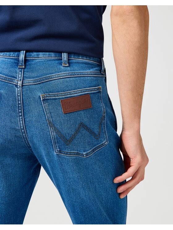 Wrangler Wrangler Jeansy Larston Niebieski Slim Fit