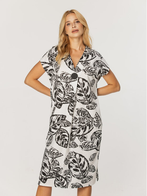 Willsoor Willsoor Sukienka letnia 67820 Biały A-Line Fit