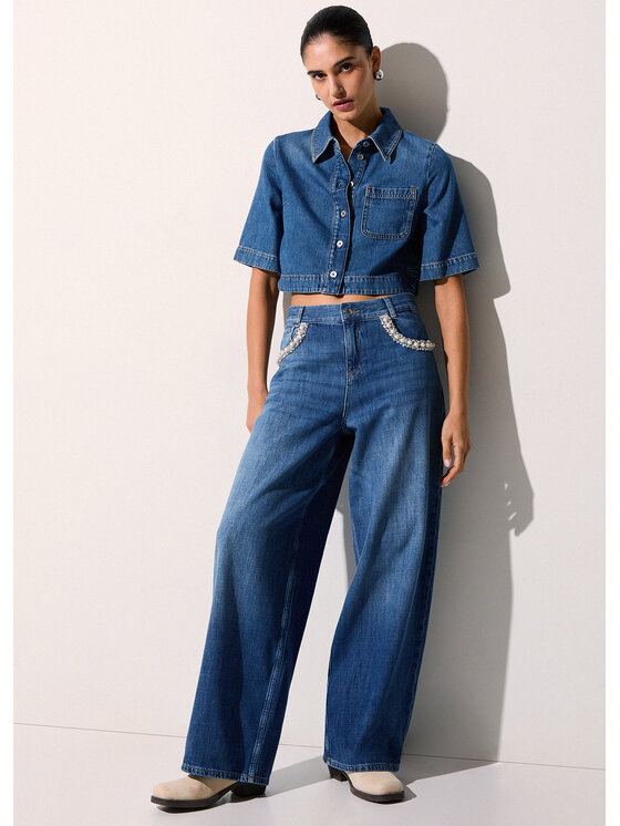 Liu Jo Liu Jo Jeansy UA6265DS08279034 Fioletowy Regular Fit