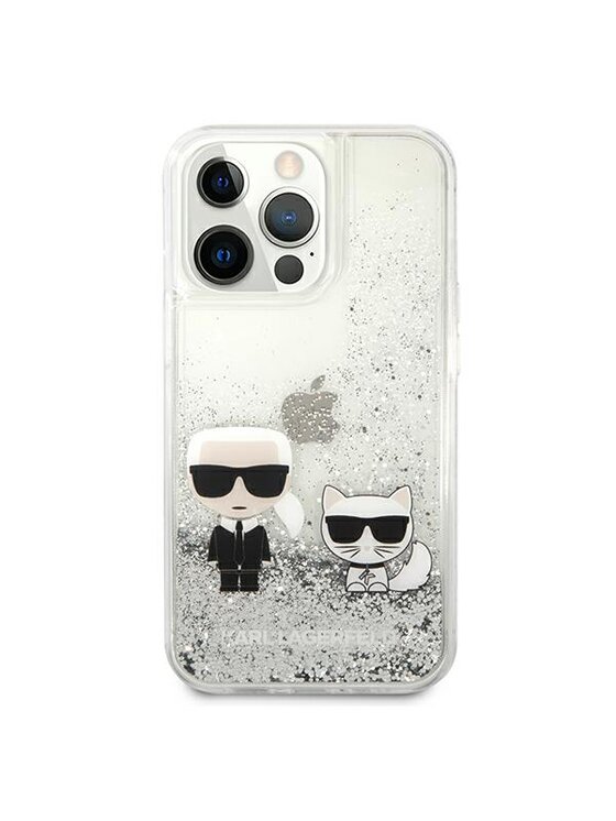 KARL LAGERFELD KARL LAGERFELD Etui na telefon iPhone 13 Pro Max Srebrny