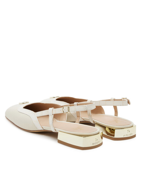 Aigner Aigner Baleriny Fashion Saskia 18A 1251090 Biały