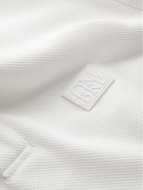 Ombre Ombre Polo L179 Biały Regular Fit