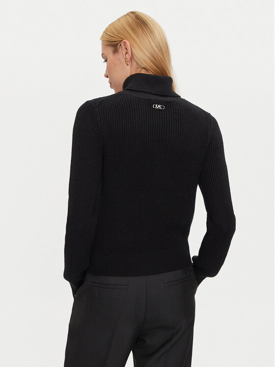 MICHAEL Michael Kors MICHAEL Michael Kors Rollkragenpullover MF460YUF2G Schwarz Regular Fit